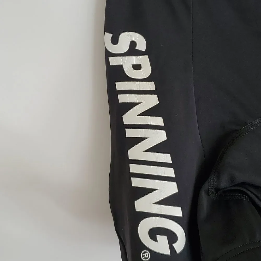 Mad Dogg Athletics Spinning Women's Black Padded Cycling Shorts Size M